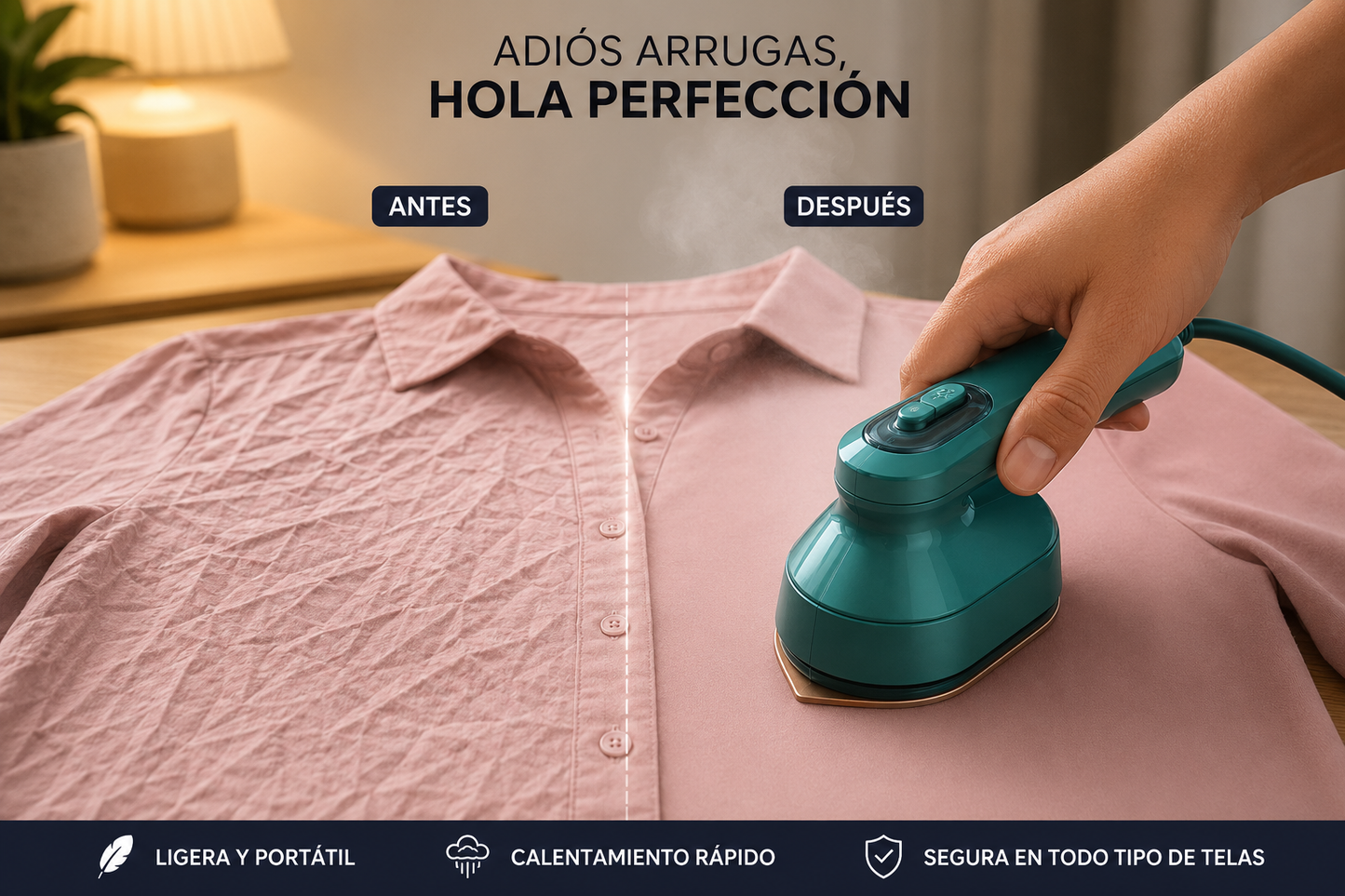 MINI PLANCHA ROPA A VAPOR